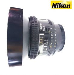 Lente Nikon AF 20mm Nikkor f/2,8 c/ parasol original
