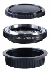 Anel Adaptador de Lente Canon FD para Canon EOS EF Macro  com foco infinito